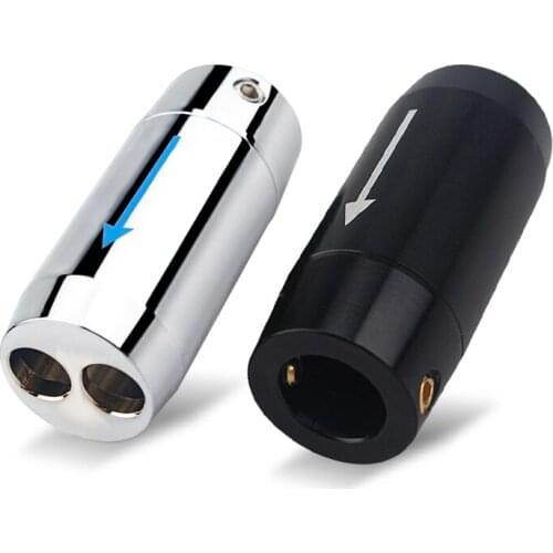 4 Pcs Aluminum Alloy 1 To 2 Splitter Speaker Cable Split Ring Audio Accessories