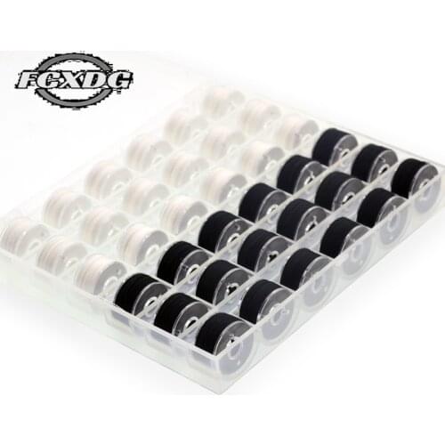 Dropshipping Center Environment Protection Polyester Thread Sewing Machine Sewing Supplies Black White Cotton Thread for Sewing