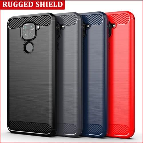For Redmi Note 9 Carbon fiber Cover Phone Case Bumper Case Full Protection Shockproof Bumper for Xiaomi Redmi Note 9S 9