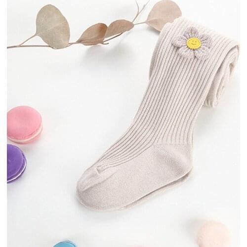 Flower Cotton Baby Tights Children Stockings for Girls Toddler Pantyhose Spring Autumn Infant Tights Kids Fashion Pantyhose