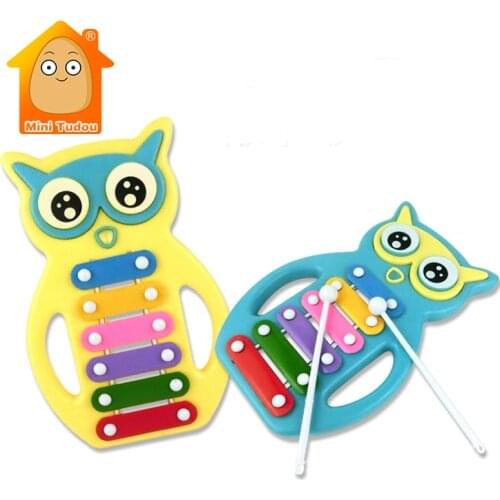 Baby Music Toy Cartoon Owl Hand Knock Piano Plastic Development Musical Instrument Game Early Educational Toys For Children Gift
