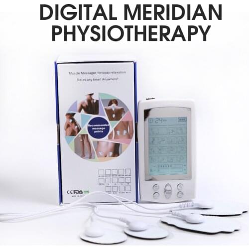 TENS Unit Electronic Pulse Physiotherapy 16 Modes Dual Output Pulse massager Electric Muscle Stimulator Health Care Body Massage
