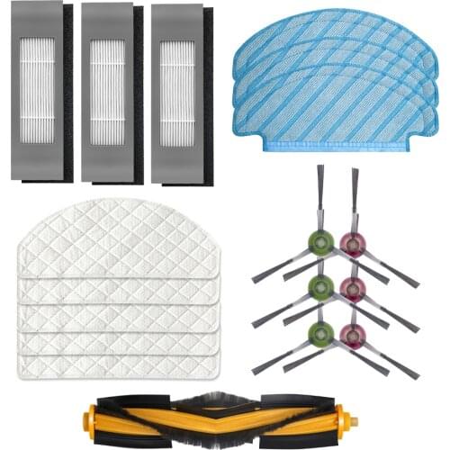 Filter Side Brush Mop Cloth Set for Ecovacs Deebot Ozmo T8 Vacuum Cleaner Parts replacement home accessories