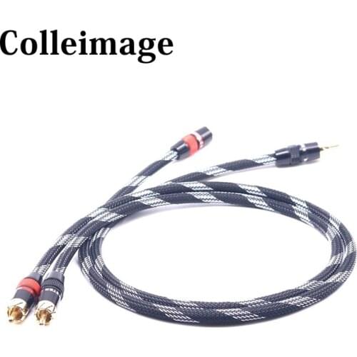 Hifi audio Interconnect cable Gold-plated 2RCA Cable High Quality HIFI RCA Male to Male Audio Cable