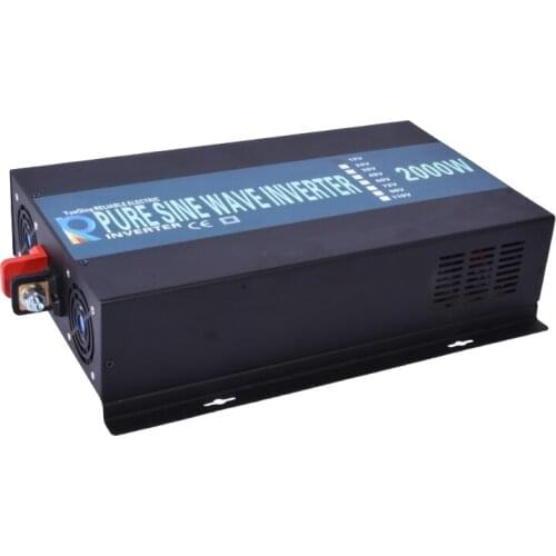LED display Off grid solar inverter RB-2000S 12/24/48VDC to 110/220VAC 2000 W nominal sinusoidal Pure Wave Power Inverter