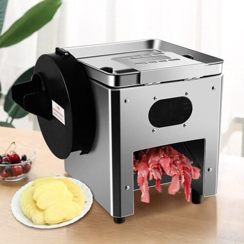 Commercial Meat Cutter Slicer Eectric Automatic Meat Cutting Machine Sainless steel Vegetables Shredding Potato Cutter