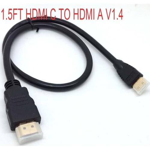 Mini HDMI-compatible C male TO HDMI-compatible A male v1.4 HD HD cable FOR Toshiba Camileo P20 P25 Z100 PA5012E PA5012U
