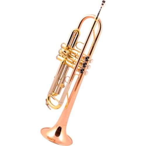 Musical instrument trumpet B-flat three tone for beginner professional player small trumpets falling tune B