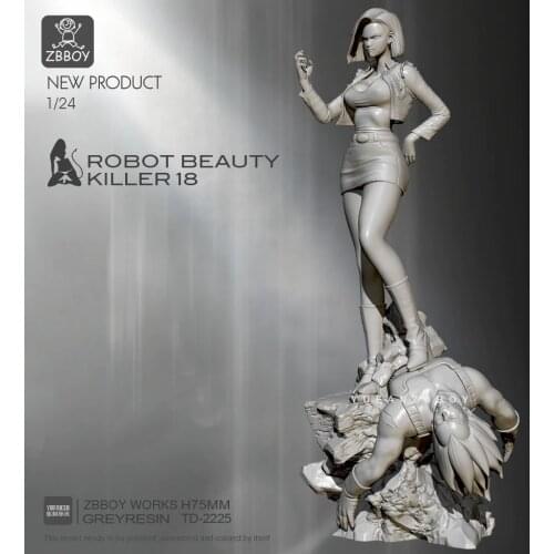 1/24 Resin Figure Kits Vegeta &Goku Model Self-assembled TD-2225