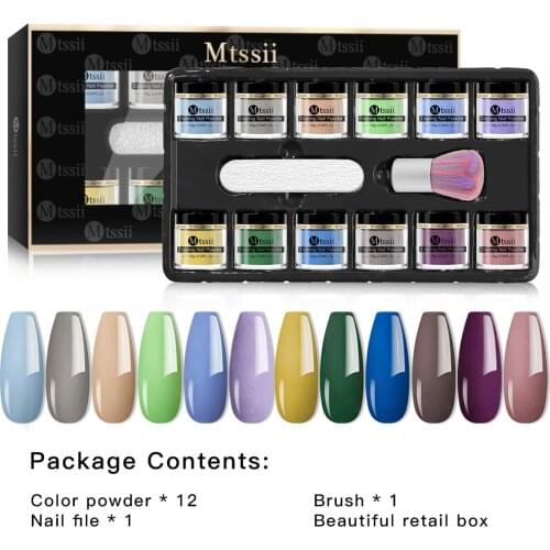 Dipping Nail Power Shining Glitter Pigment Dust Colorful Dip Nail Glitter Nails Matte Top Coat Needed Nail Art Tips Decorations