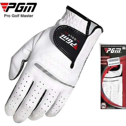 5pcs/lot Genuine Leather Golf Gloves Mens Left Right Hand Soft Breathable Pure Sheepskin With Anti-slip Granules Golf Gloves