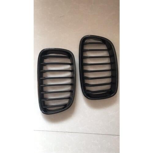 Carbon fiber Front Grille 1PAIR For BMW 1-SERIES F20 F21 2011UP