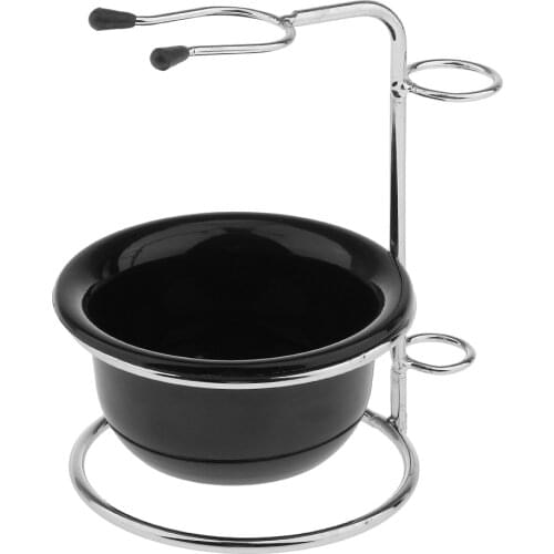 Shaving Brush Stand And Bowl Set for Men - Keep Brushes And Shaver Organized