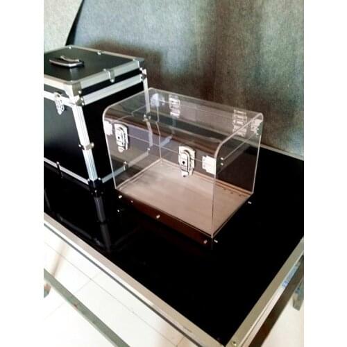 Crystal Money Chest Empty Box Appearing Money Magic Tricks Stage,Professional,Illusion,Gimmick,Props,Comedy Astonishing Visible