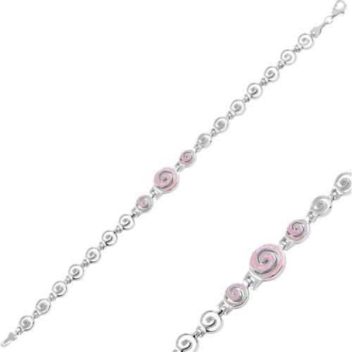 Silver 925 Sterling Opal Gemstone Bracelet