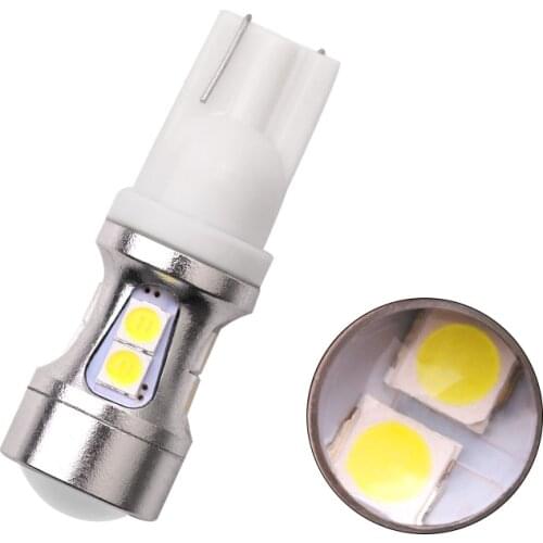 T10 Canbus Error Free W5W 194 3030 10SMD Led Bulbs License Plate Light 360 degree Auto Parking Lights Super Bright White 12V