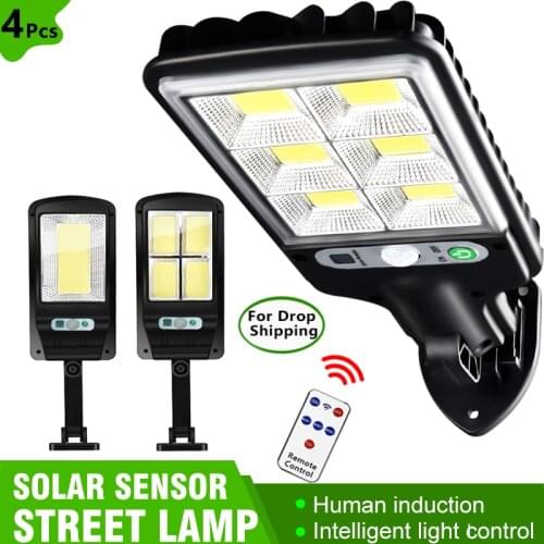 128 LED Powerful Solar Lamp Outdoor IP65 Waterproof Street Lights Motion Sensor Solar Home Garden Induction Wall Light 2000LM