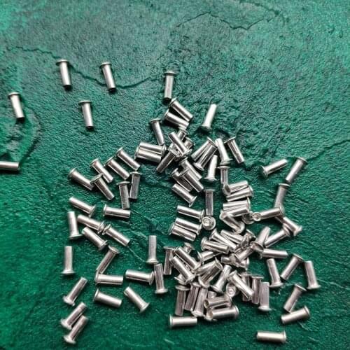 20pcs/Pack 7.23*2.26mm Aluminum Alloy Rivets For ZP Flint Steel Wheel Kerosene Petrol Lighter Universal Repair Parts Replacement