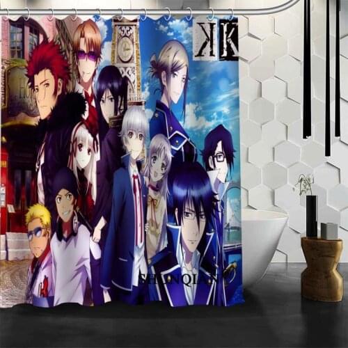 Custom k Project Shower Curtain 12 Hooks For The Bathroom High Quality Polyester Fabric Bath Curtain 3D Printing