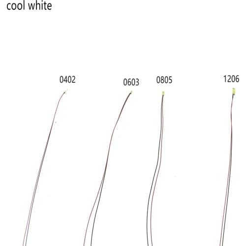 10pcs 0603 SMD HO N Scale Pre-soldered Micro Litz Wired LED Leads Light For Sand Table Train Layout Diorama