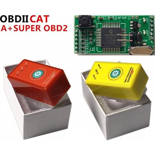 10pcs/lot More Power And Torque NitroOBD2 Upgrade Reset Function Super OBD2 ECU Chip Tuning Box Yellow/red For Benzine/diesel