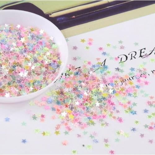 10g Crystal Nail Sequin 3mm 4mm Star Shape Sequins Paillettes for Nails Art Glitter,Wedding Decro confetti,Make up Accessories