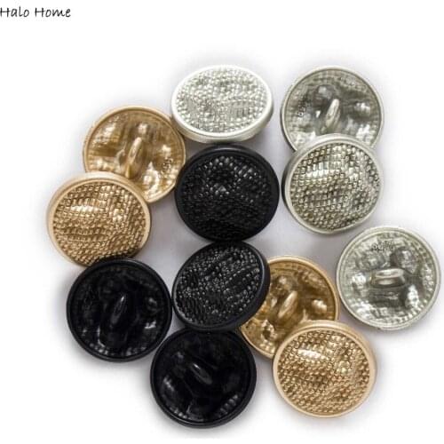 5pcs Fashion Round Point Metal Shank Button Buttons fit Clothing Coat Repair Sewing Decor Replace and Crafts Make 15-25mm