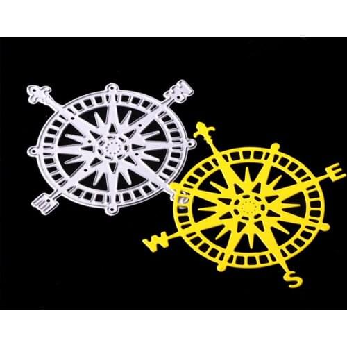 86*82mm Compass Metal Cutting Dies for scrapbooking Stencils DIY Craft Paper Scrapbook new die cut Template
