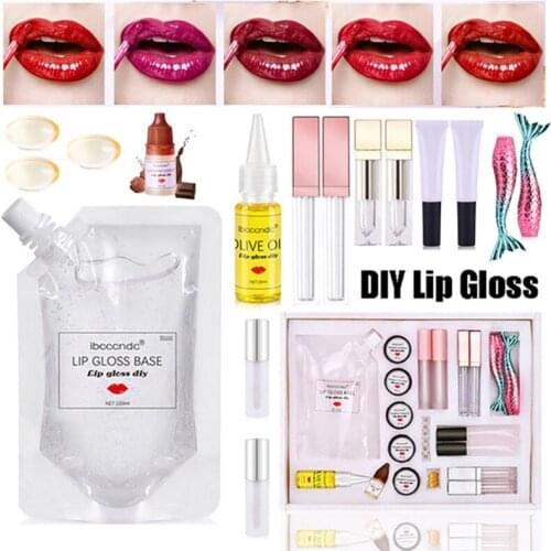 Non-Stick Cup Nutritious Lip Gloss Base Pigment Powder Fragrance Lipstick Material Kit Makeup Tools DIY Moisturizing Lip Glaze