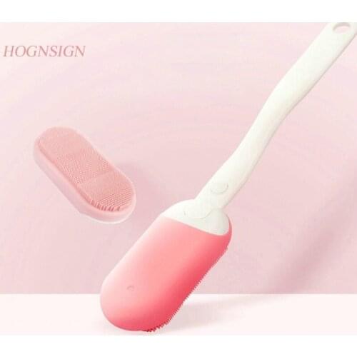 Four Generations Of Sonic Electric Bath Brush Massage Silicone Body Cleansing Tool 39 Degree Long Handle Bathing Artifact