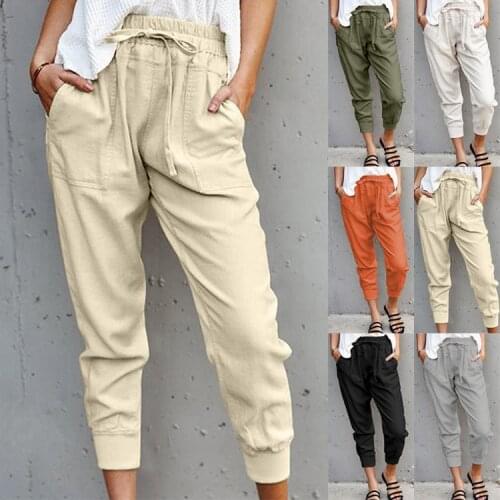 CNCOMNET Women's Linen Trousers