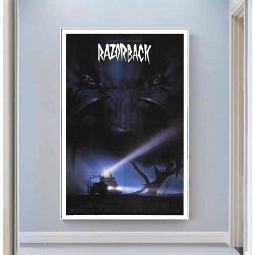 CP1185 Razorback Classic Hot Movie Print Silk Fabric Poster Indoor Wall Art Decor Gift