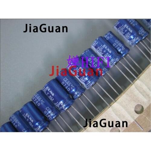 20pcs NEW ELNA RE3 10V220UF 6.3X11MM audio electrolytic capacitor 220uF/10V blue robe 220UF 10V