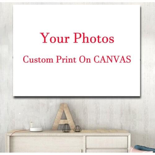 Custom canvas painting poster your photo any size print canvas wall art picture with frame