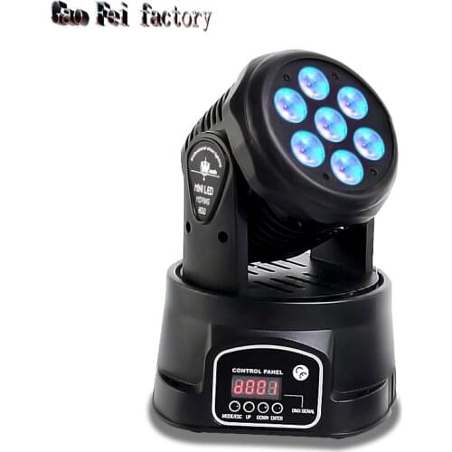 Lyre DJ Lights Led Wash Stage Equipment Quad Mini DMX Moving Head Wash 7X12W For Disco Party Lighting