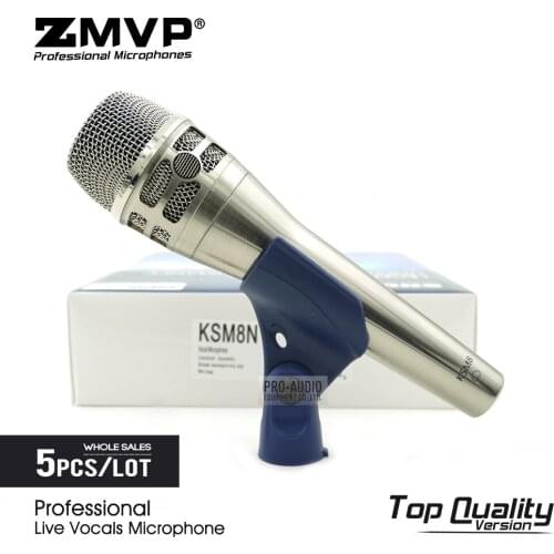 5pcs/lot Top Quality Professional Live Vocals KSM8N Dynamic Wired Microphone Karaoke Super-Cardioid Stage Performance Mic