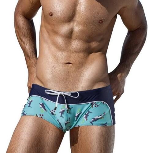 Men Swimwear Swimming Pants Briefs Shorts Boxers Underwear swimming suit mens sportswear men Fashion printing swimwear Swimsuit