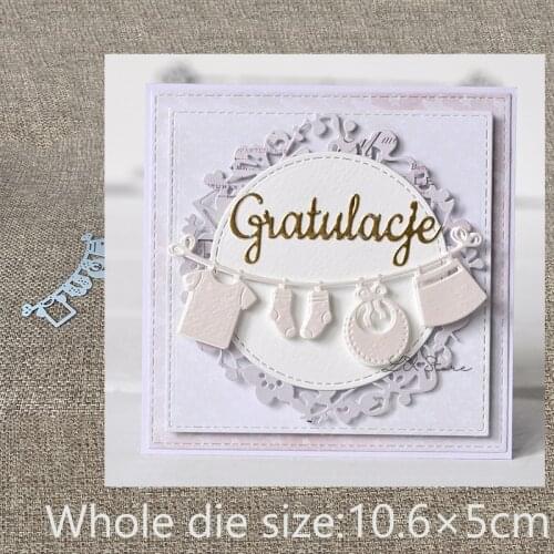 New Design Craft Metal Cutting Die die cuts Baby clothes chain decoration scrapbook Album Paper Card Craft Embossing die cuts