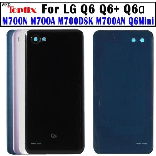 NEW Original For LG Q6+ Back Battery Cover Rear Door Housing Case Replacement For LG Q6 Battery Cover with Lens Q6 mini housing