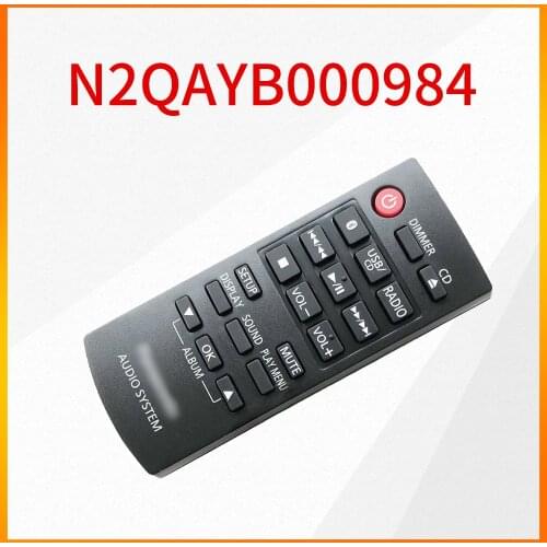 Original N2QAYB000984 Audio Remote Control For Panasonic Mini Bluetooth Audio SC-HC29GK-K SC-HC49GK-S Remote Control