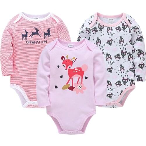 2021 Fall Infant Baby Girls Jumpsuit New Baby Clothes Cotton Romper Newborn Body Suit Baby Pajama Boys Animal Cartoon Jumpsuits