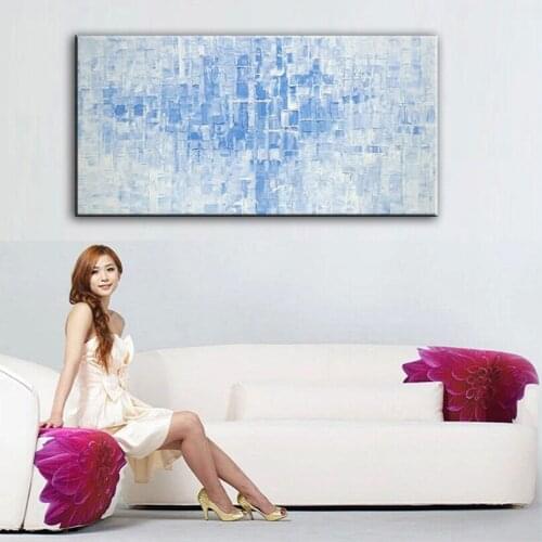 Hand painted oil painting Home decoration high quality canvas Abstract knife painting pictures NO Framework