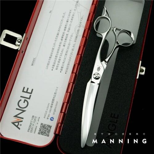 Japan Made "ANGLE" Professional Barber Shop Scissors Of Super Cobalt Alloy 6.3 Inch High Quality Hair Cutting Salon Shears A-VDI