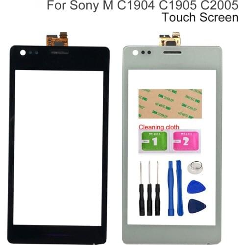 4.0" Touch Screen For Sony Xperia M C1904 C1905 C2004 C2005 Digitizer Front Glass Lens Sensor Panel High Quality Tools