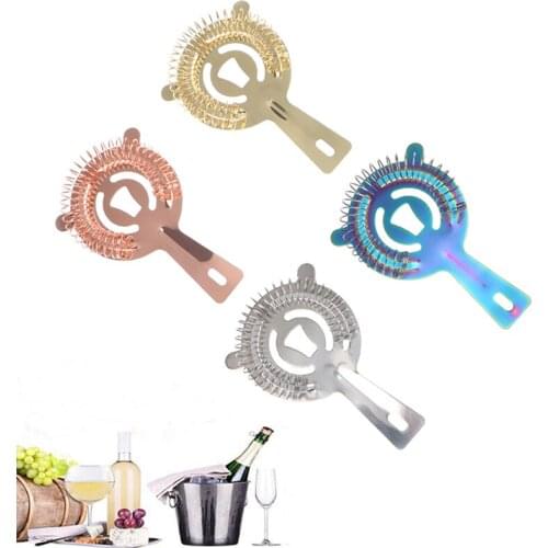 Stainless Steel Cocktail Shaker Bar Ice Strainer Wire Mixed Drink Bartender Professional Tool Bar Accessories