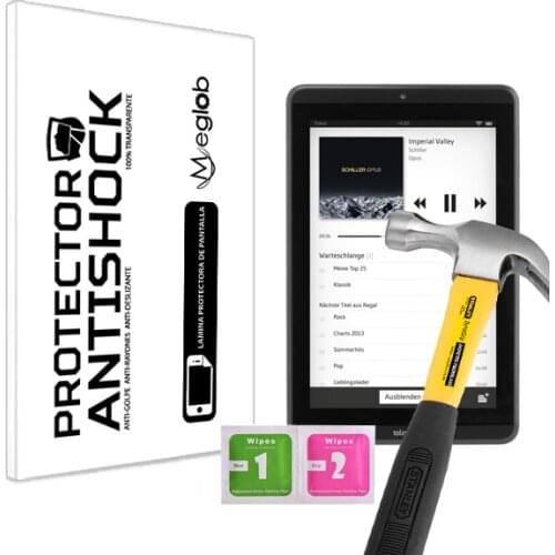 Screen protector Anti-Shock Anti-scratch Anti-Shatter compatible with Tablet Trekstor SurfTab Tolino Tab 8
