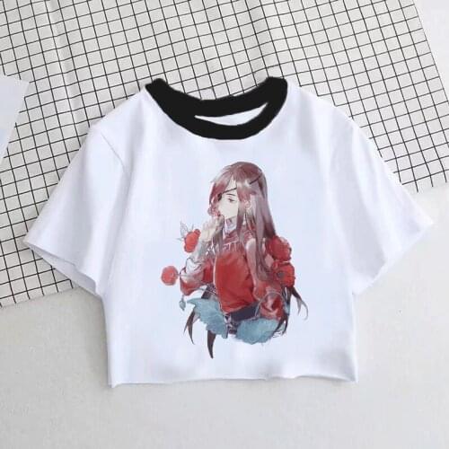 Anime Chinese Tian Guan Ci Fu Hua Cheng Xie Lian Cartoon Funny Print Cosplay Women Short Sleeve Costumes Tshirt Top