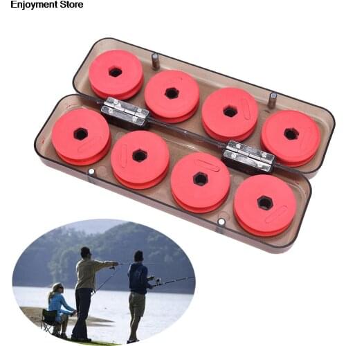 1 Box Spools Line Box Winding Board Fishing Line Shaft Fishing Lure Hook Rig Bait Storage Case Pesca Fishing Tackle Box