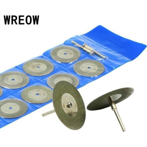 10pc/set Mini Circular Saw Blades Diamond Cutting Blades Abrasive Disc Grinding Sets glass marble tile Rotary Tool Accessories