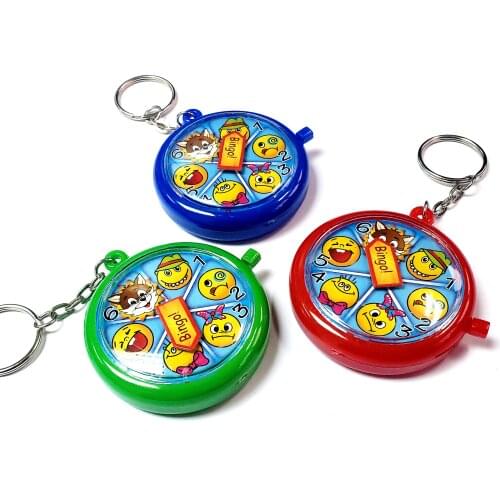 3 piece Bingo roulette game with keychain key ring clip Party Favor game vending gift pinata vending FunTOYS GIFT BAGS NOVELTY